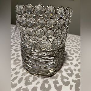 Pair of silver candle holders